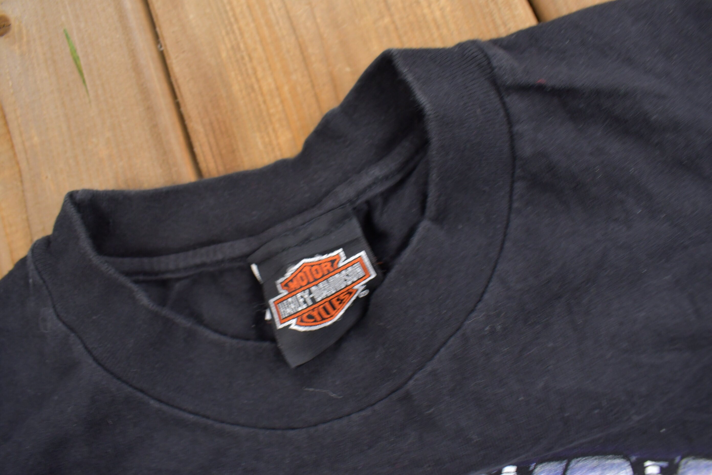 Vintage 1998 Bob's Fond Du Lac Harley Davidson Wisconsin Graphic T-Shirt