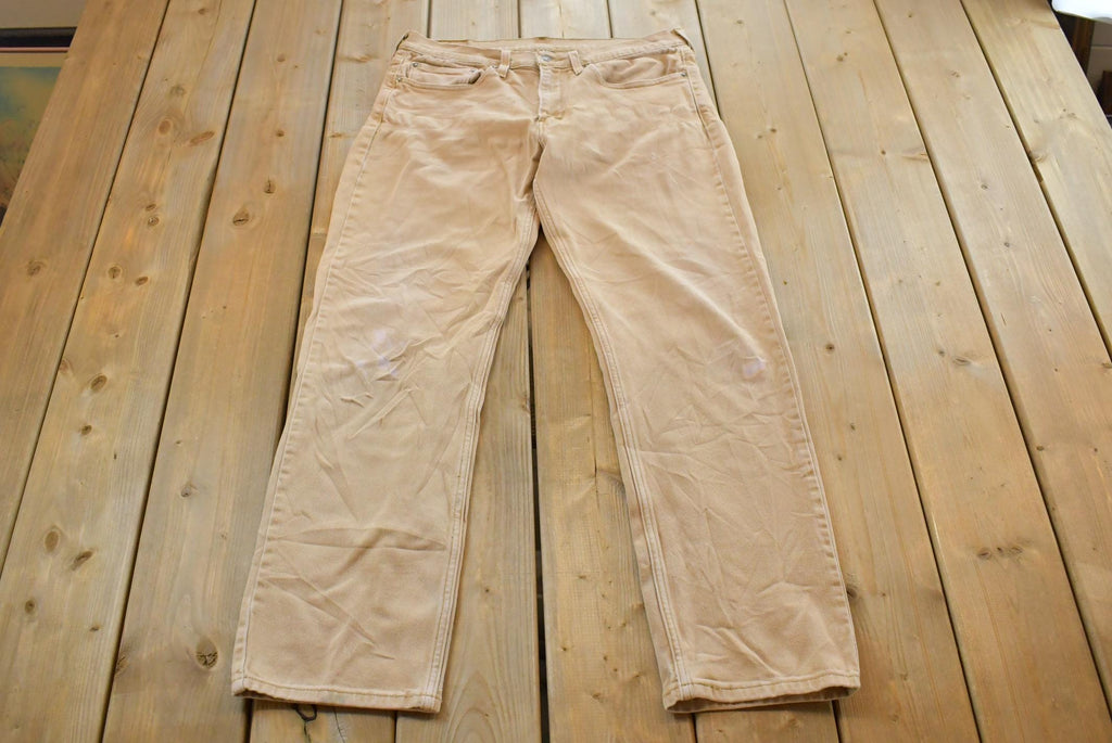 Vintage 1990s Levi's 514 Straight Fit Pants Men's 34 x 30 / Vintage Twill Chino Pants / Vintage Levis / Retro Jeans / Preppy