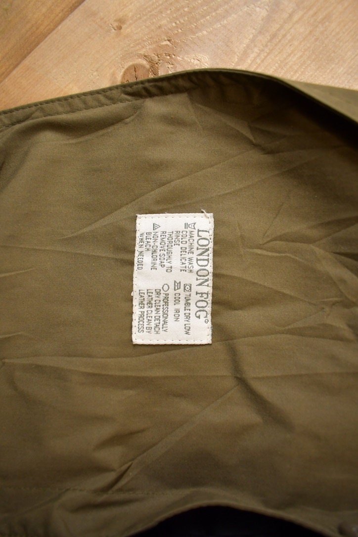 Vintage 1990s London Fog Full Length Jacket Lined / Overcoat / Trench Coat / Streetwear / 1990s London Fog / Rain Coat