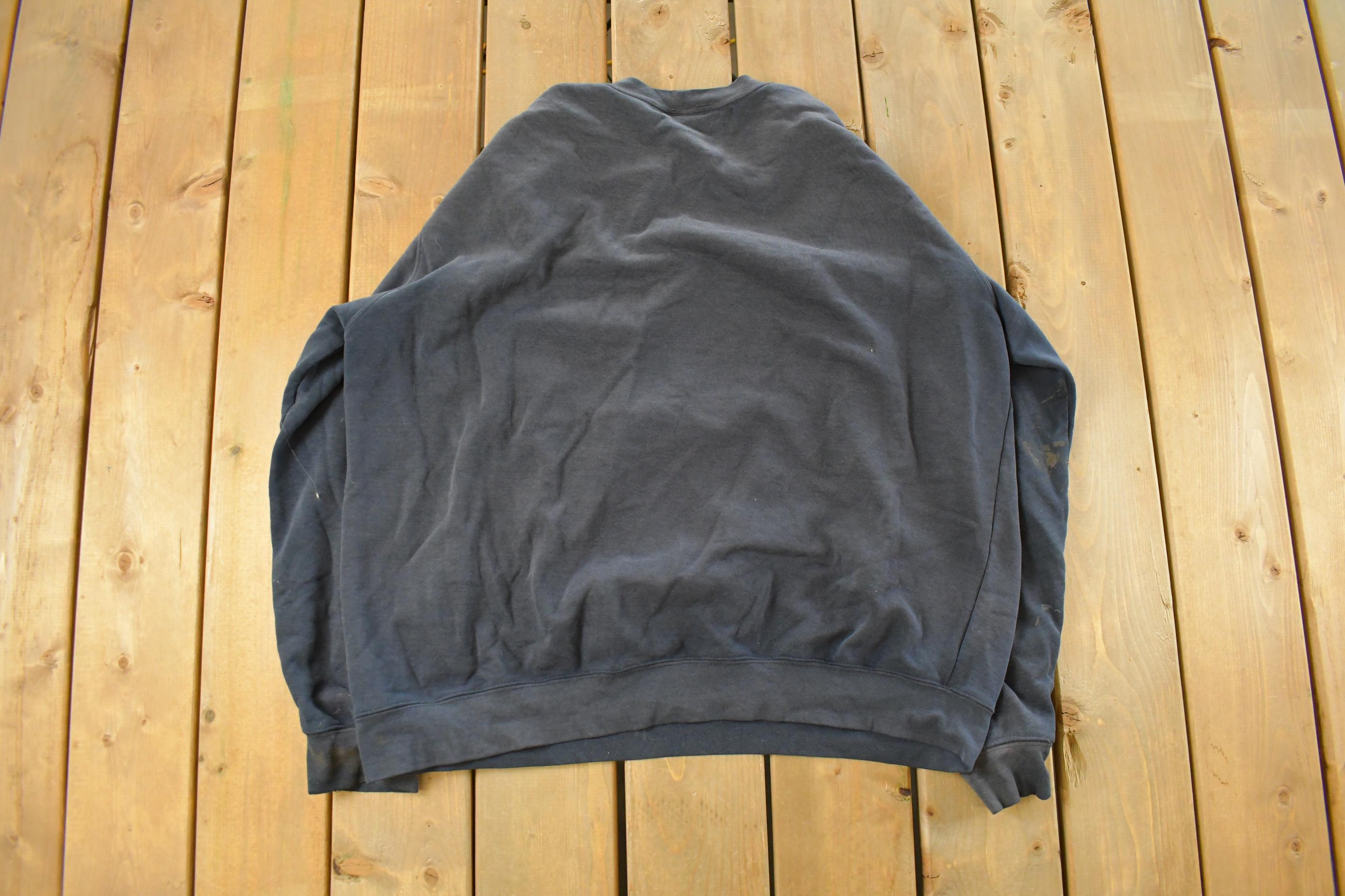 Vintage 1990s Distressed Carhartt Crewneck Sweatshirt Men's 2XL