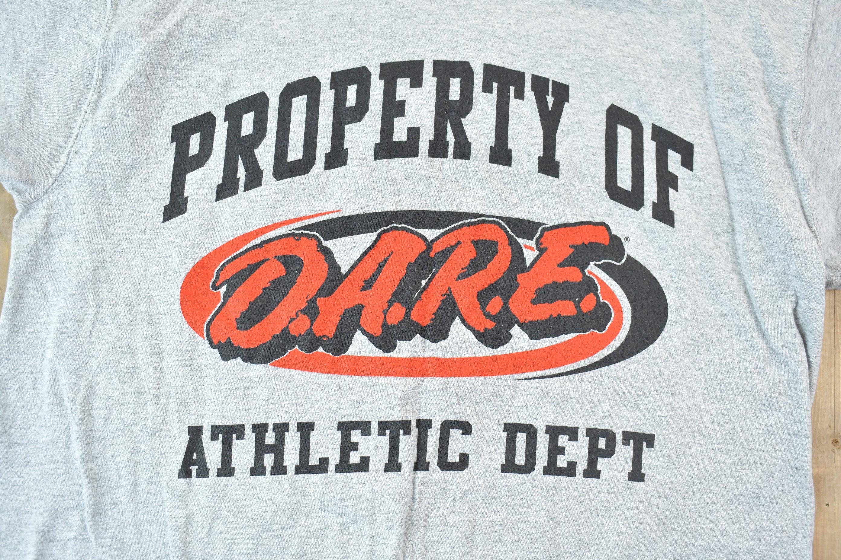 Vintage 1990s Single Stitch D.A.R.E Athletic Dept. Graphic T-Shirt