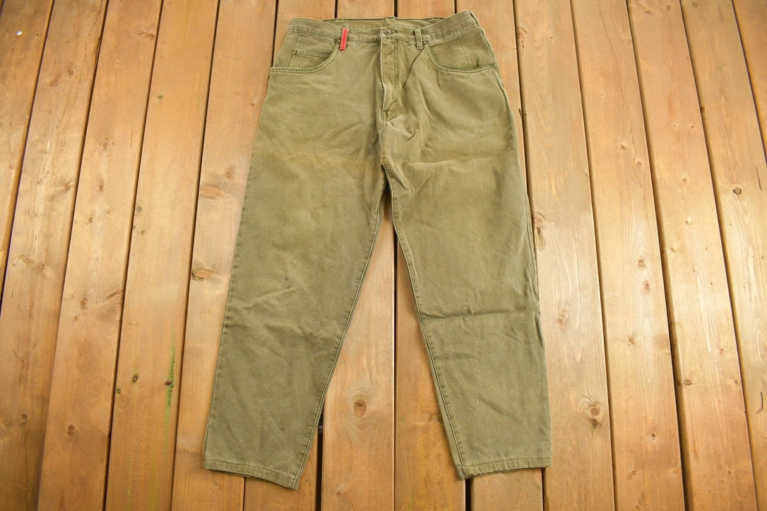 Vintage 1990's RG Brown's Khaki Pants 34 x 28.5