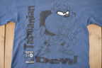 Vintage 1996 Tasmanian Devil Looney Tunes Thermal T Shirt Size L Made In Canada