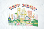 Vintage 1990s New York Manhattan Twin Towers Souvenir T-Shirt Men's L