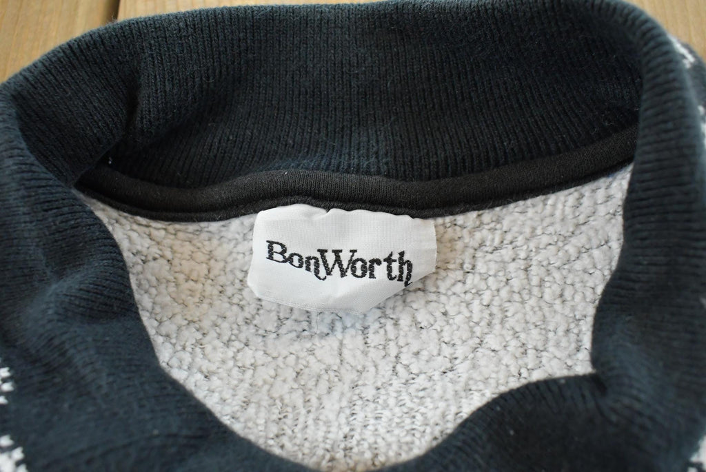 Vintage 1990s Bonworth Dogs Embroidered Collared Crewneck Mens S