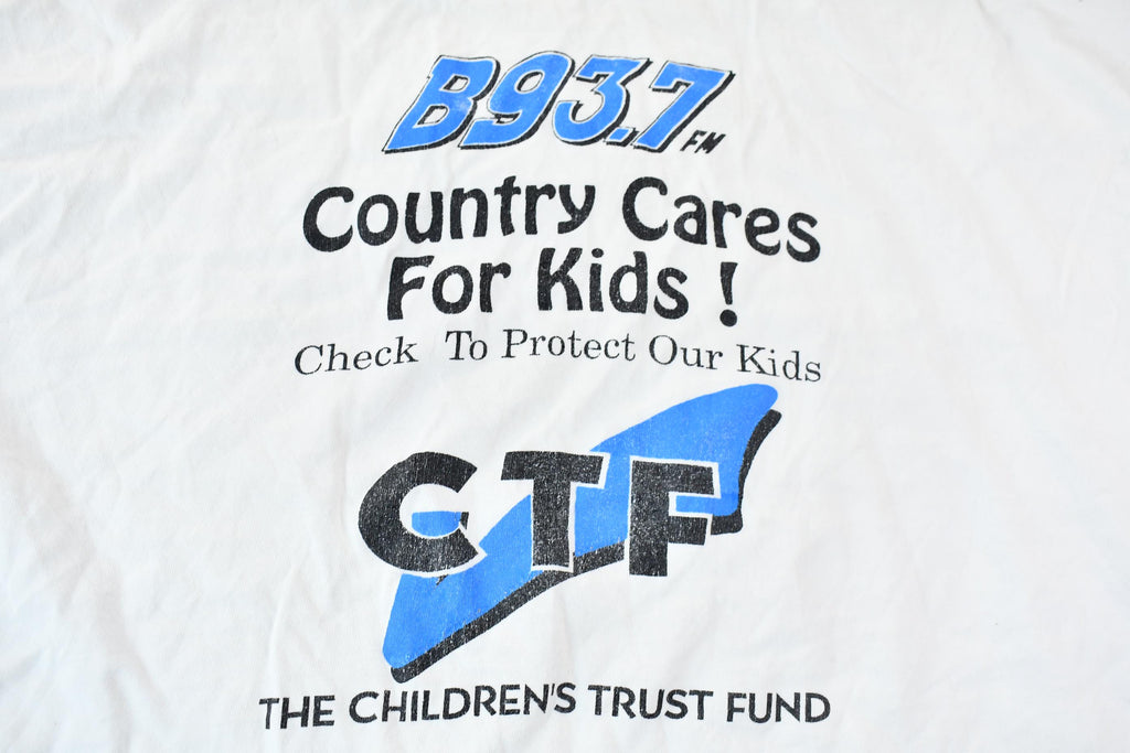 Vintage 1995 Greenville South Carolina B93.7 Children's Trust Fund Single Stitch Graphic T-Shirt