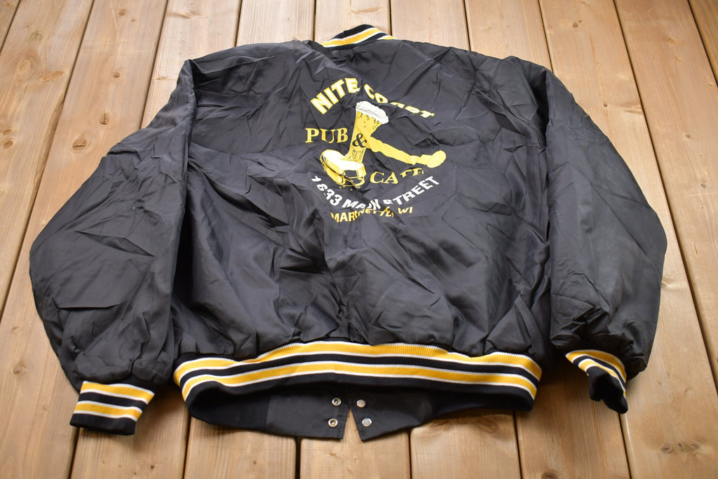 Vintage 1990s West Arc Nite Court Pub & Café Bomber Jacket