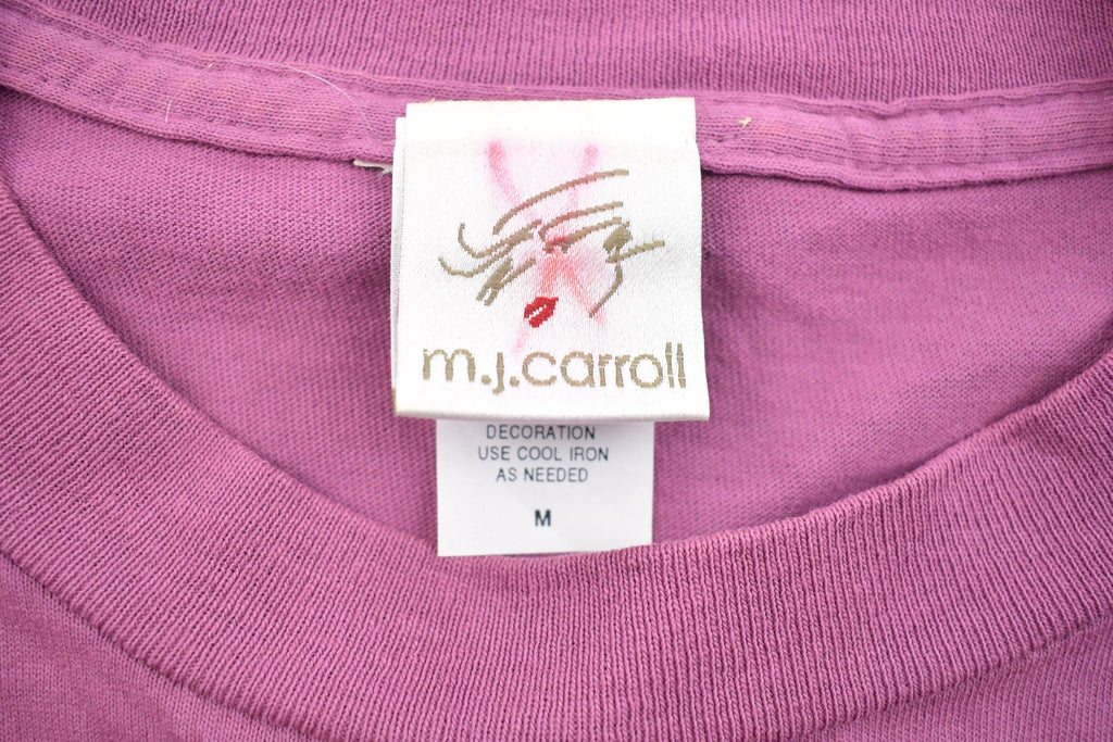 Vintage 1990s M.J Carroll Floral Graphic T Shirt