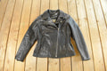 Vintage 1990s Leather Master Leather Biker Jacket Women's Large
