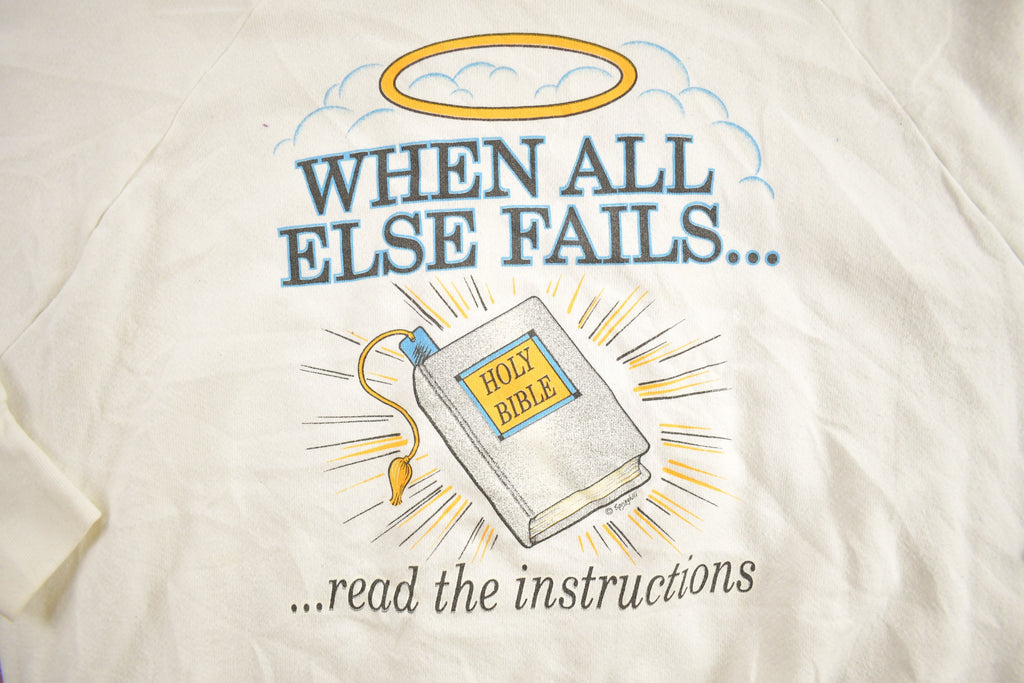 Vintage 1980s Christian Themed Religious Sweatshirt