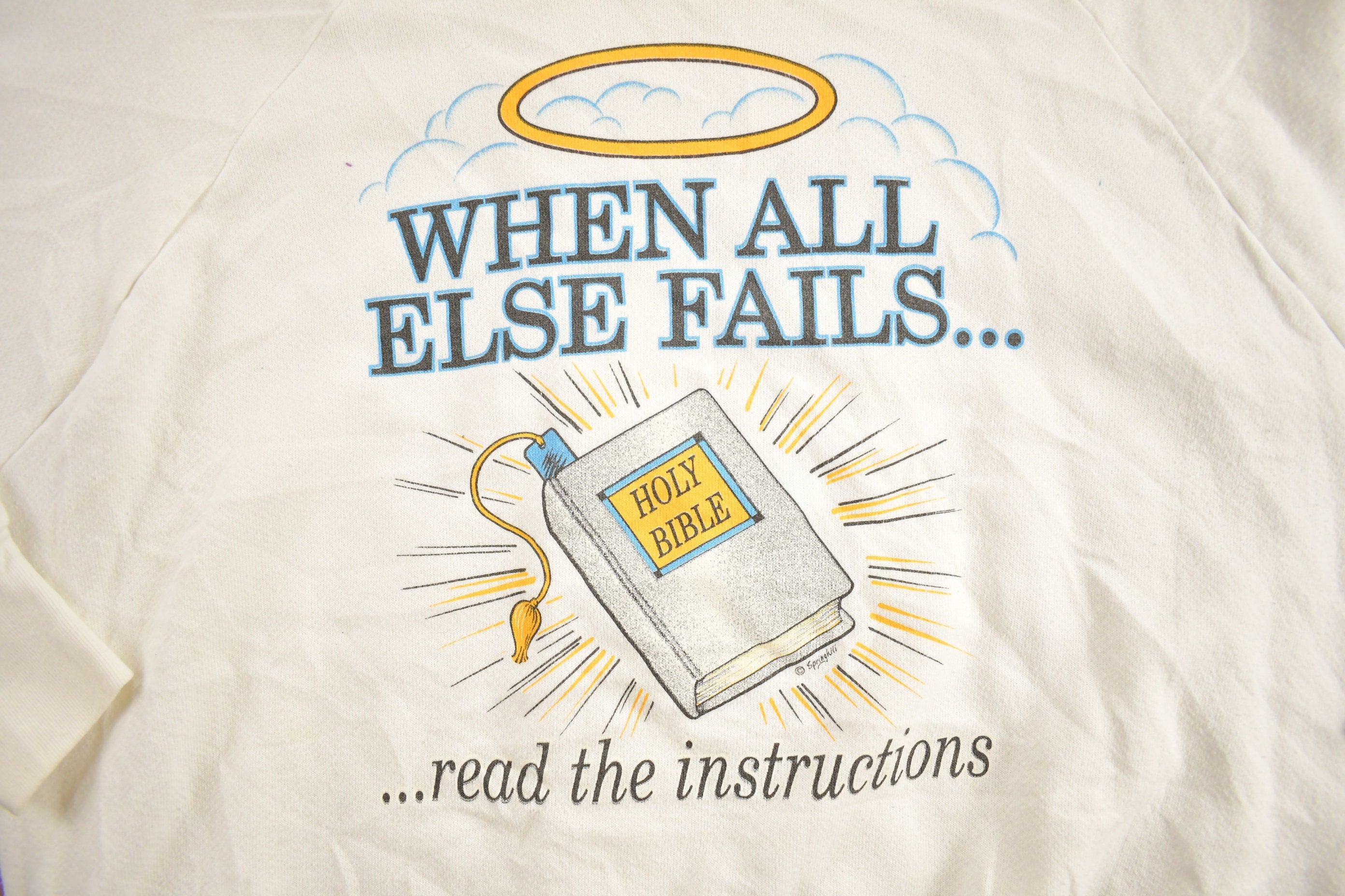 Vintage 1980s Christian Themed Religious Sweatshirt