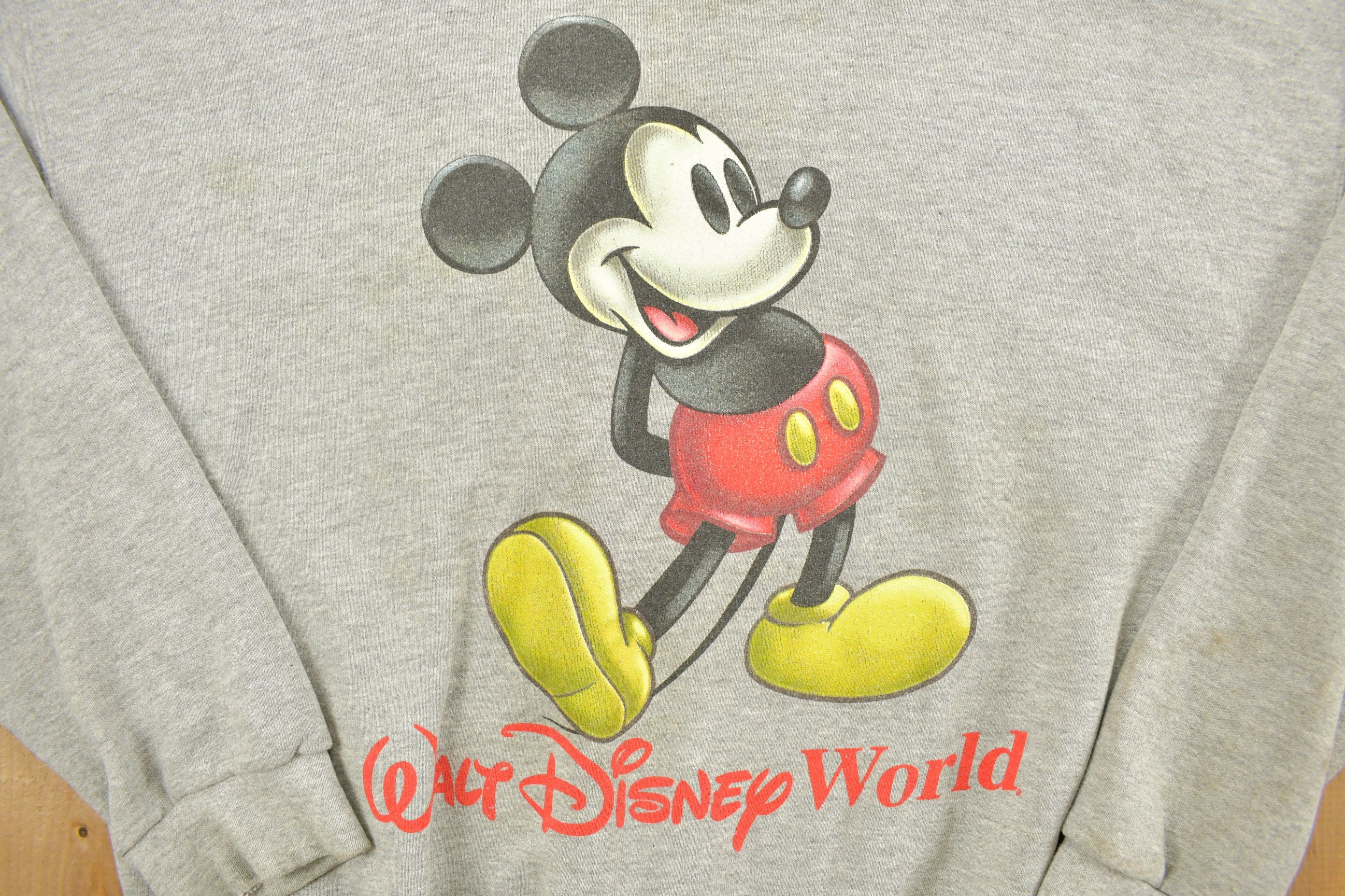 Vintage 1990s Mickey Walt Disney World Sweatshirt / Vintage Sweatshirt / Mickey Mouse / Made in USA / Cartoon / Athleisure / Disneyland