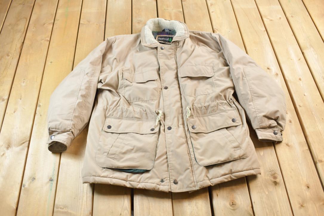 Vintage 1990s Fieldmaster Beige Winter Jacket