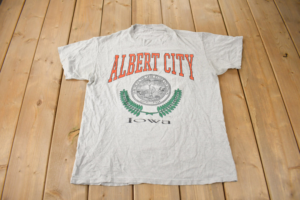 Vintage 1990s ALBERT CITY IOWA Graphic T Shirt Size M