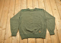 Vintage 1990s Timberland Army Green Knit Crewneck Sweatshirt