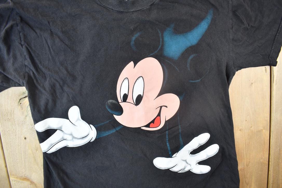 Vintage 1990s Mickey Unlimited Mickey Mouse Double Sided Graphic Cartoon T-Shirt