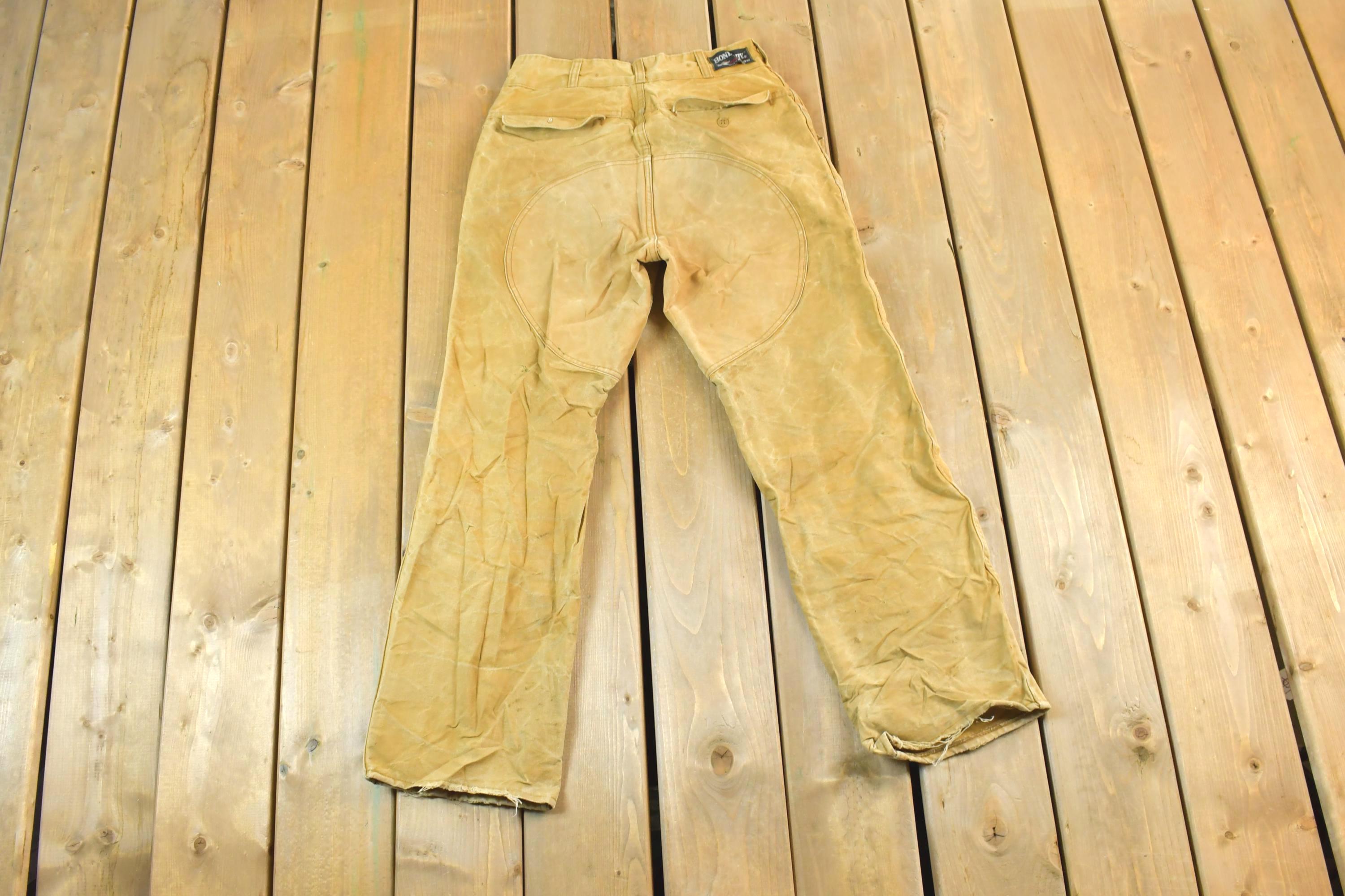 Vintage 1990s Redhead Bone Dry Leather Work Pants Size 30 x 26