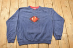 Vintage 1990s Shenanigans Floral Theme 3D Cable Knit Crewneck Sweater