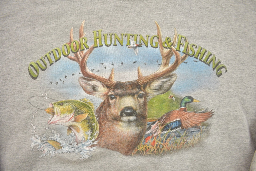 Vintage 1990s Outdoor Hunting & FIshing Crewneck Sweatshirt