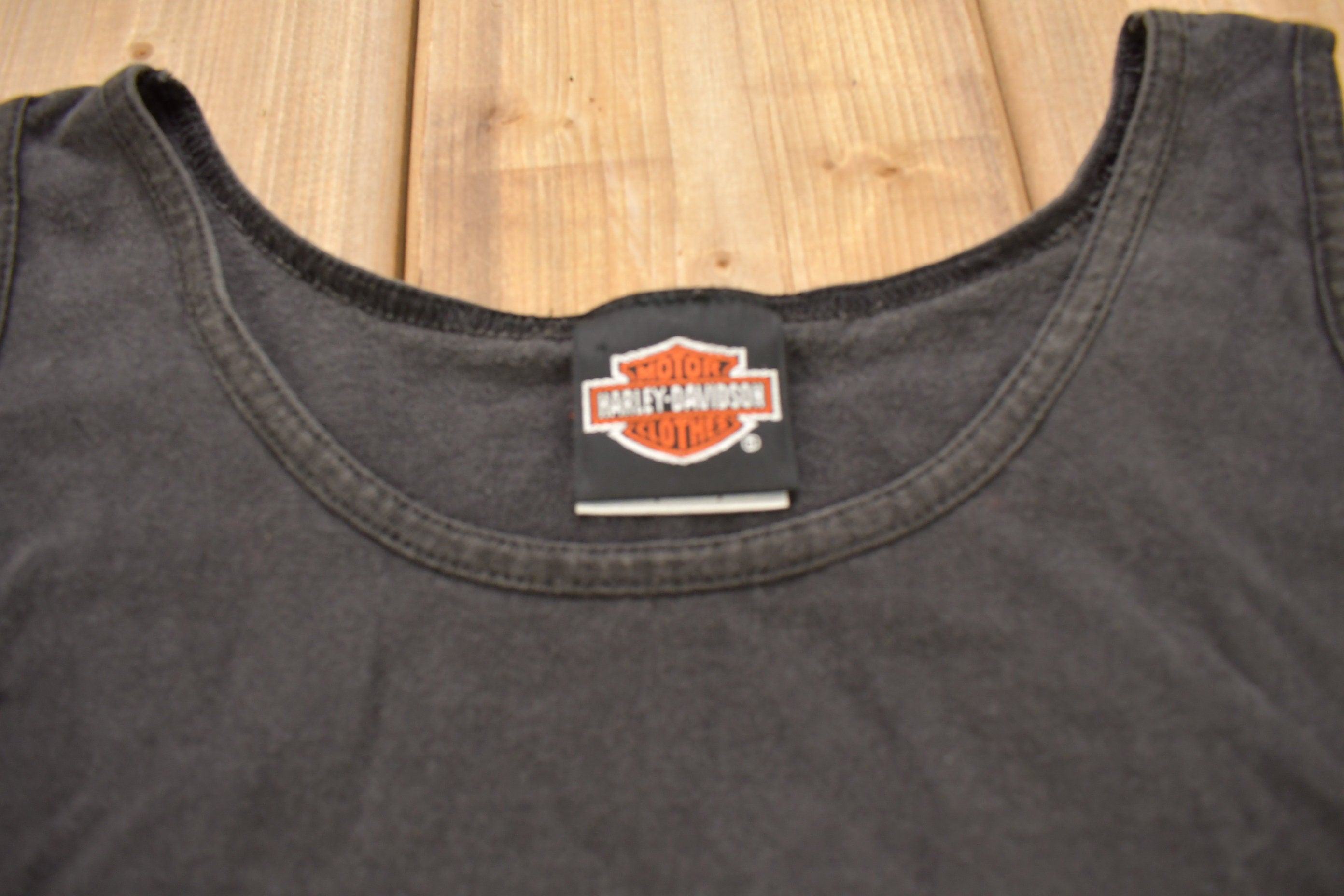 Vintage 1992 Coastal Harley Davidson Myrtle Beach South Carolina Graphic Tank Top