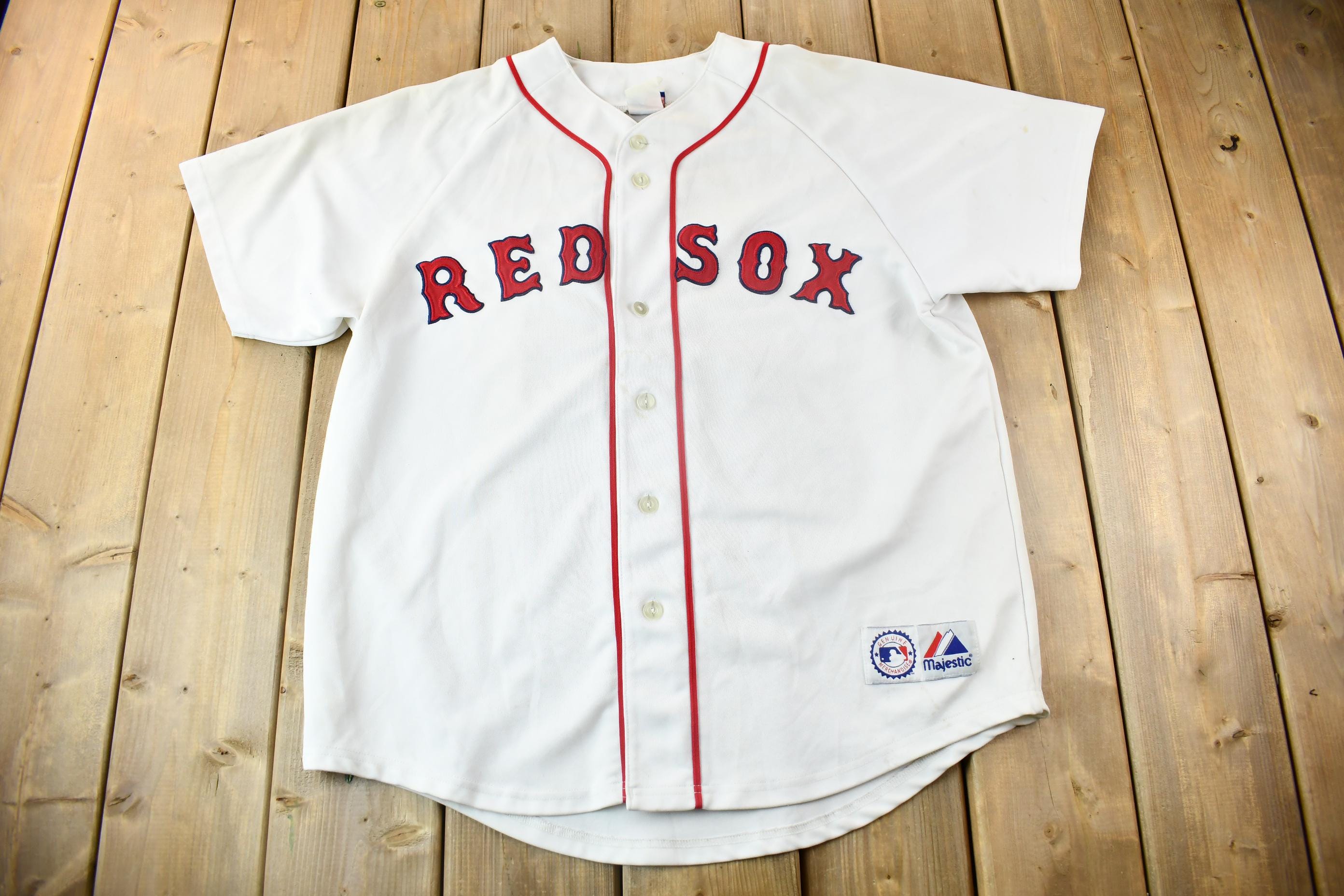 Vintage 2003 Boston Red Sox David Ortiz MLB Majestic Baseball Jersey