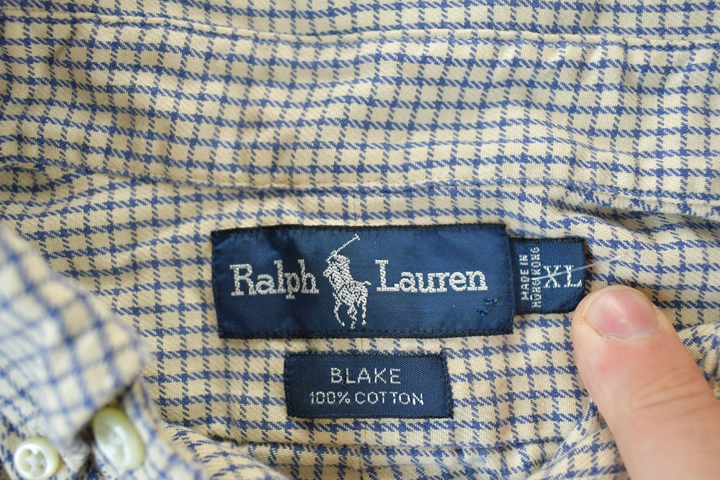 Vintage 90s Polo Ralph Lauren Plaid Button Up Shirt