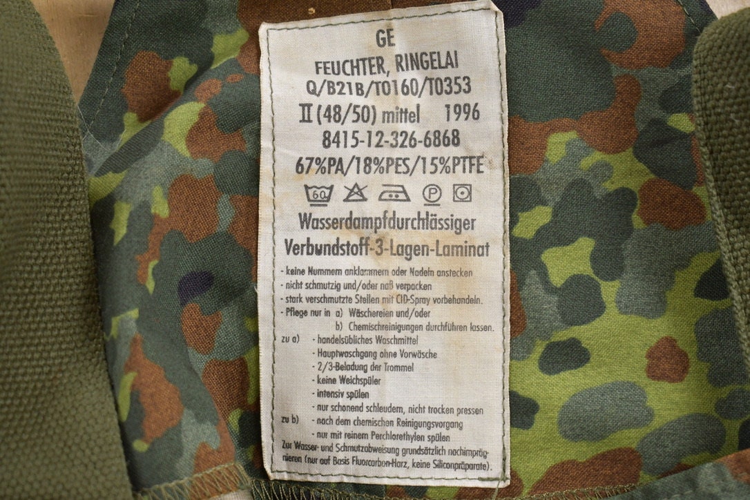 Vintage 1996 Army Camouflage Overalls Size 40 x 27.5