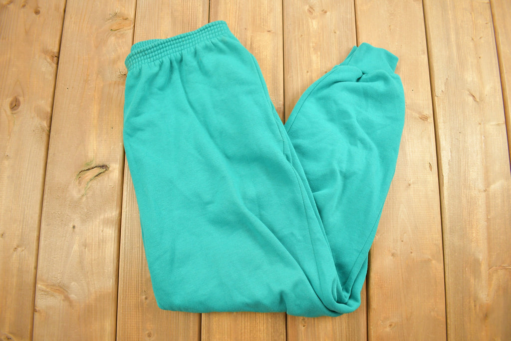 Vintage 1990s Active Attitudes Green Sweat Pants