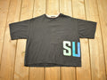 Vintage 1990s Surf Spell Out Single Stitch Cropped T-Shirt