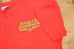 Vintage 1980s Performance Harley Davidson Syracuse New York Henley T-Shirt