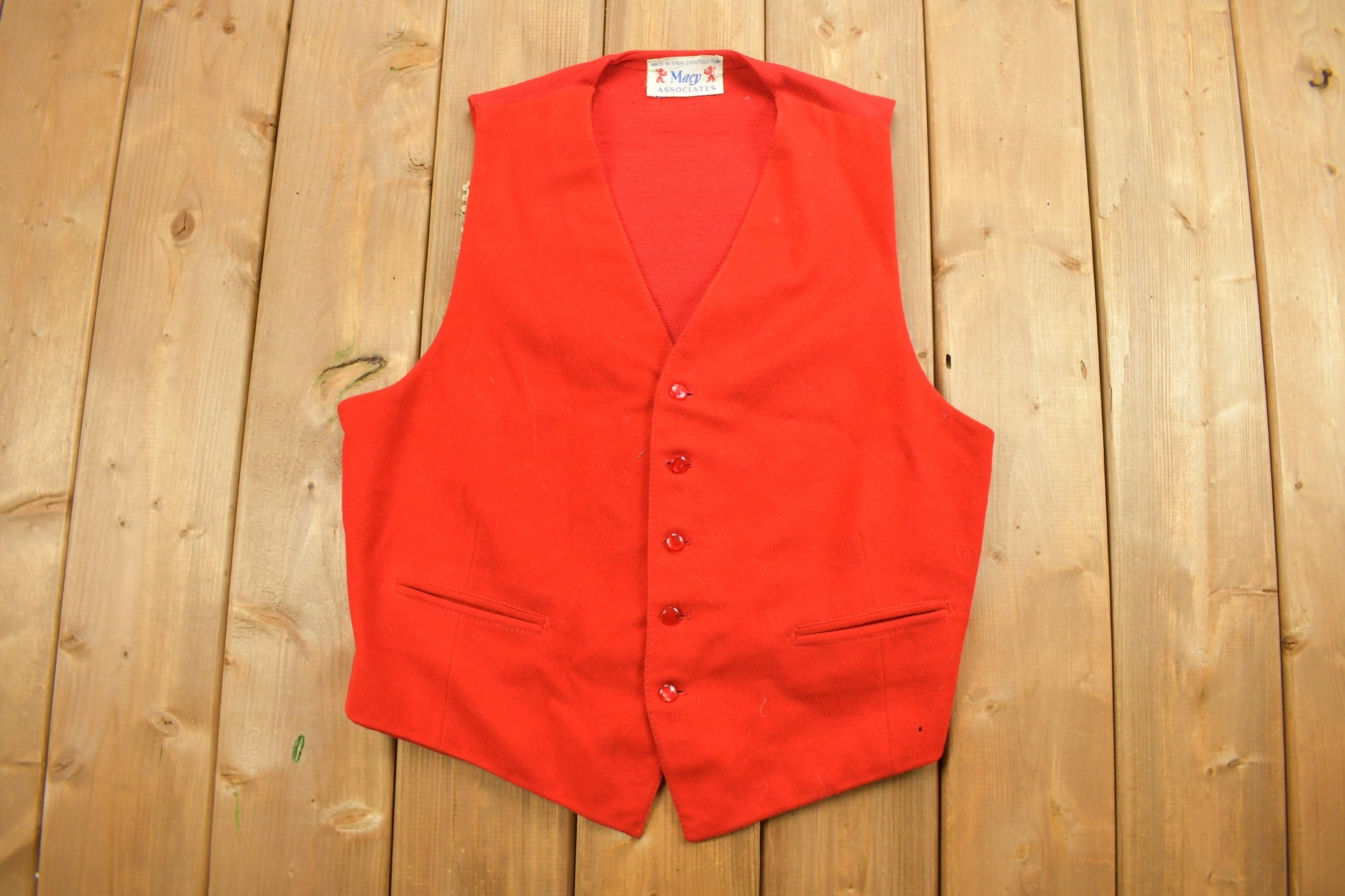 Vintage 1970s Sleeveless Button Up Shirt