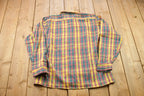 Vintage 1990s Norseman By Arrow Plaid Flannel Button Up Shirt