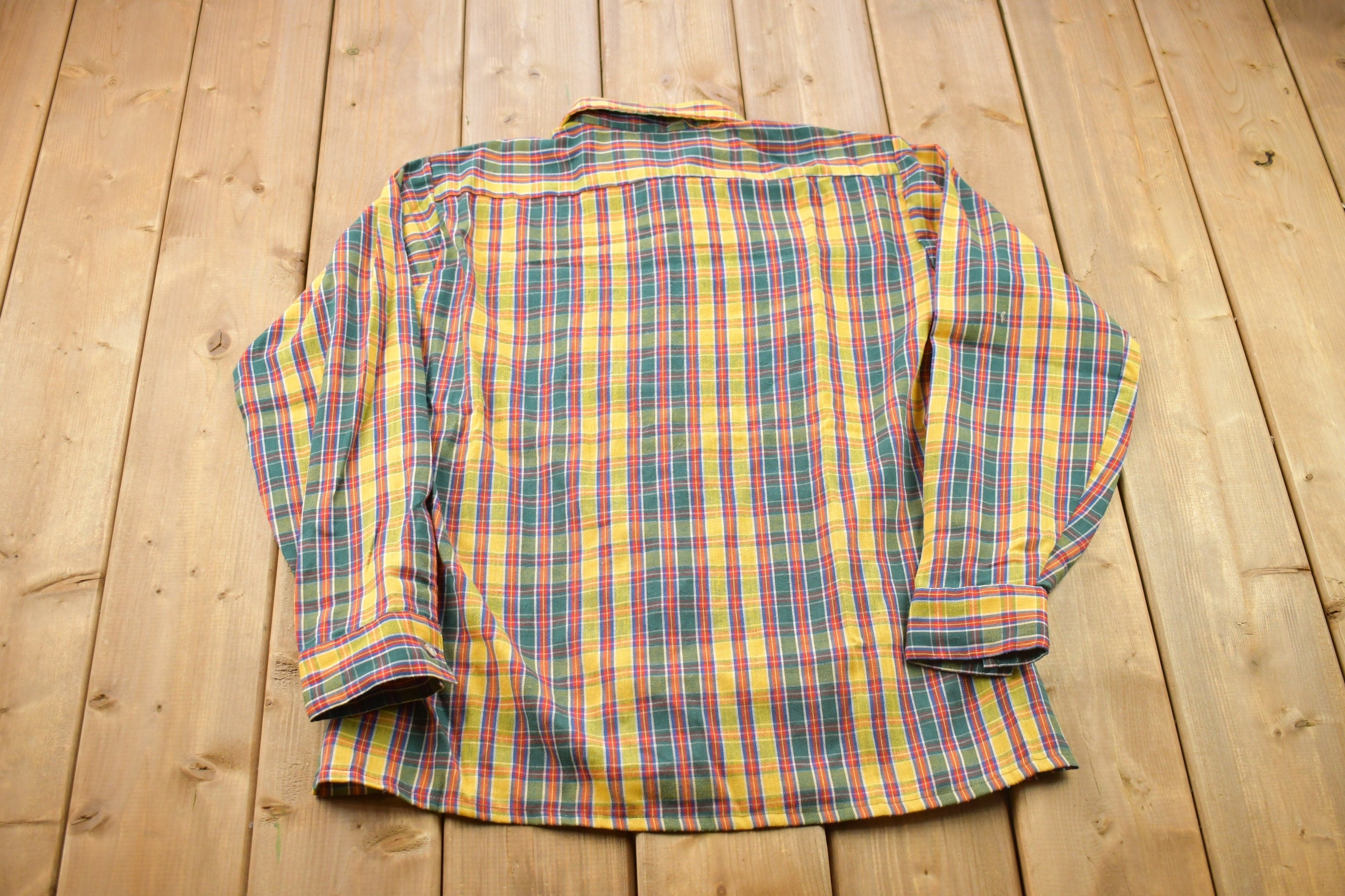 Vintage 1990s Norseman By Arrow Plaid Flannel Button Up Shirt