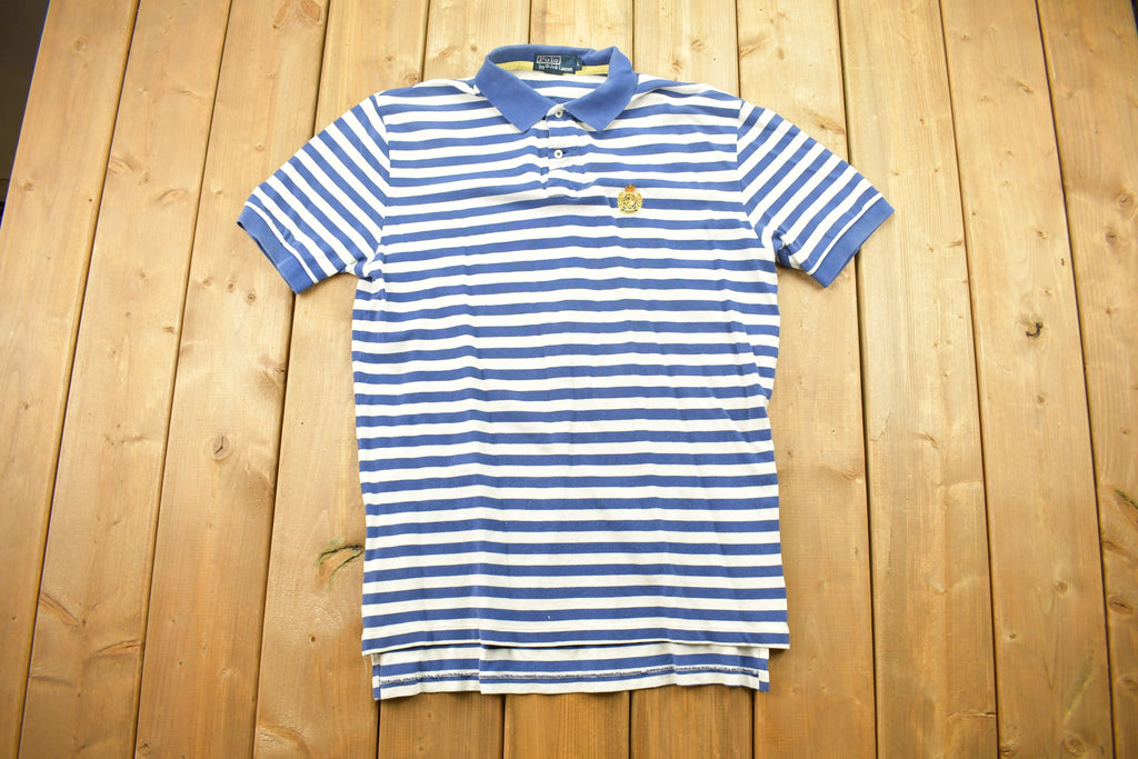 Vintage 1990s Polo Ralph Lauren Striped Crest Shirt