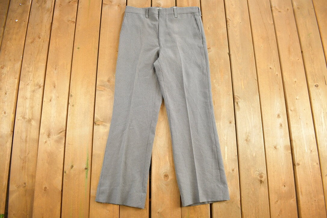 Vintage 1970s Pleated Trousers Size 34 x 30