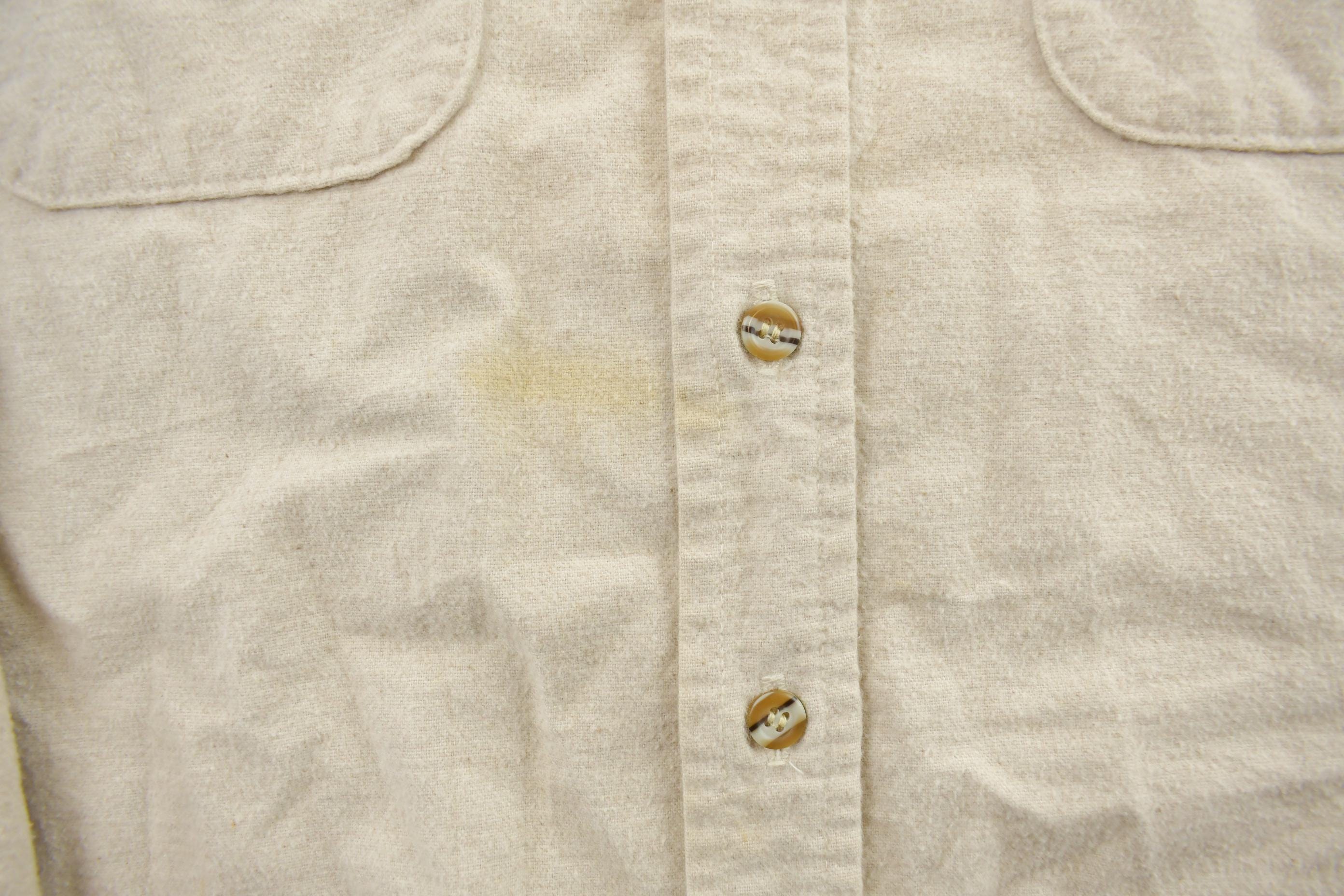 Vintage 1990s Blank Tan Five Brother Button Up Shirt