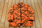 Vintage 1980s Woodfield Orange Camo Parka Jacket Men's Large