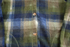 Vintage 1980s Tradition Country Collection Thermal Plaid Button Up Flannel Shirt