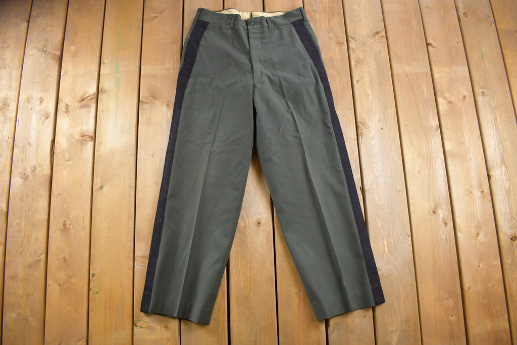 Vintage 1970s Military Wool Trousers Size 30 x 28