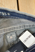 Vintage Deadstock Y2K Grace LA Bedazzled Low Rise Jeans Women's Size 26x31