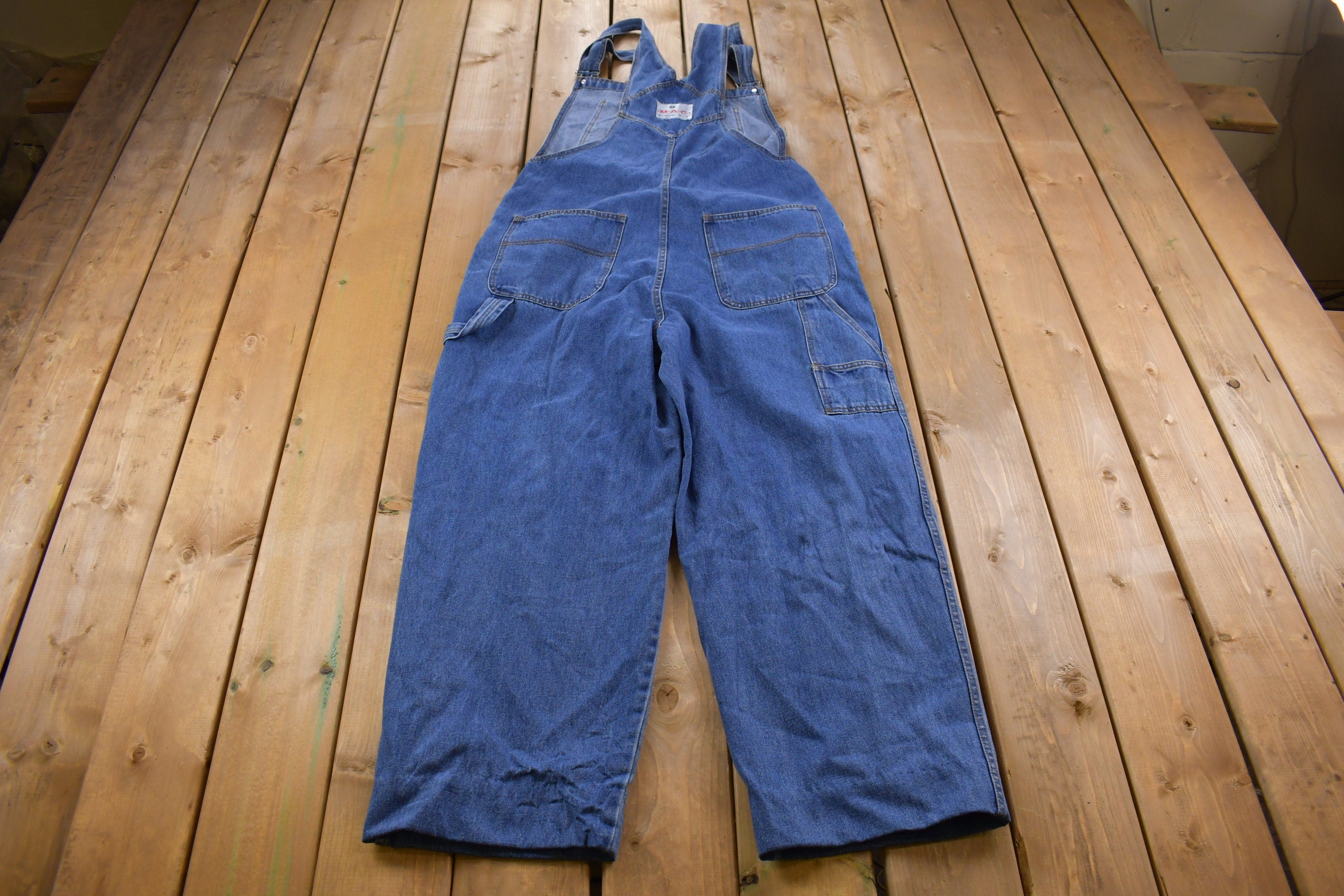 Vintage 1990s MaC Sport Jean Overalls Size XL