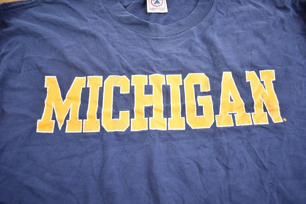 Vintage 1990s University Of Michigan Long Sleeve Tee Made In USA