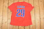 Vintage 1990s Nutmeg Philadelphia Phillies MLB Graphic Print Souvenir T-Shirt Women's M