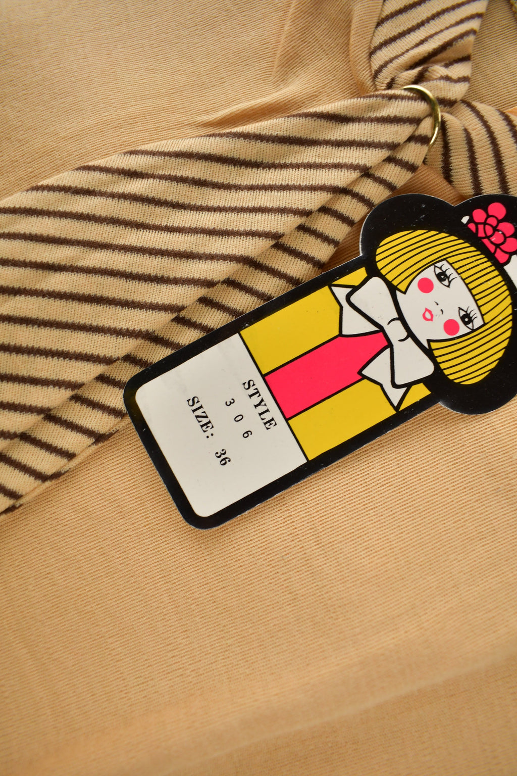 True Vintage 1960s Deadstock Helen Sue Sleeveless Blouse With Tie Made In Japan