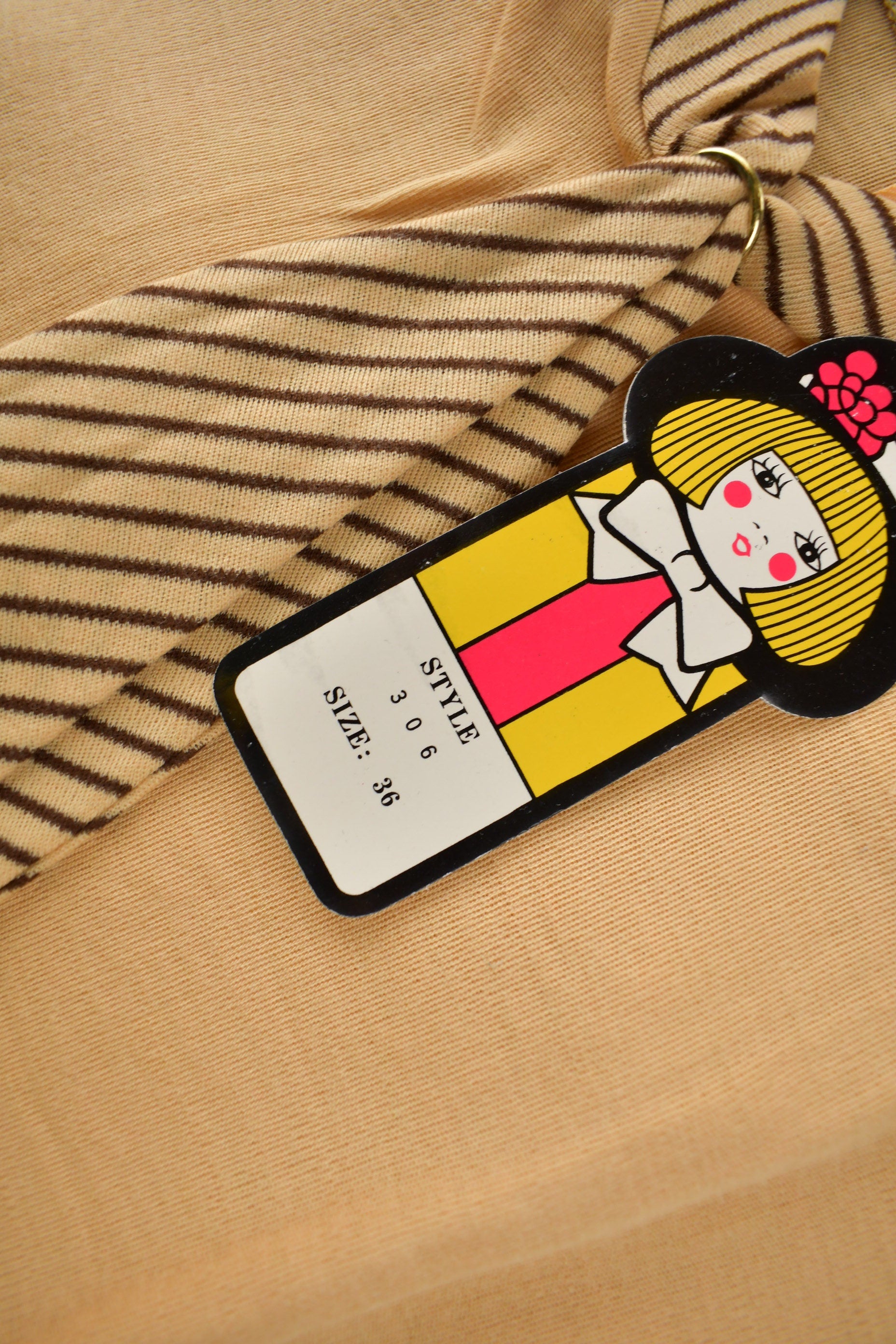 True Vintage 1960s Deadstock Helen Sue Sleeveless Blouse With Tie Made In Japan