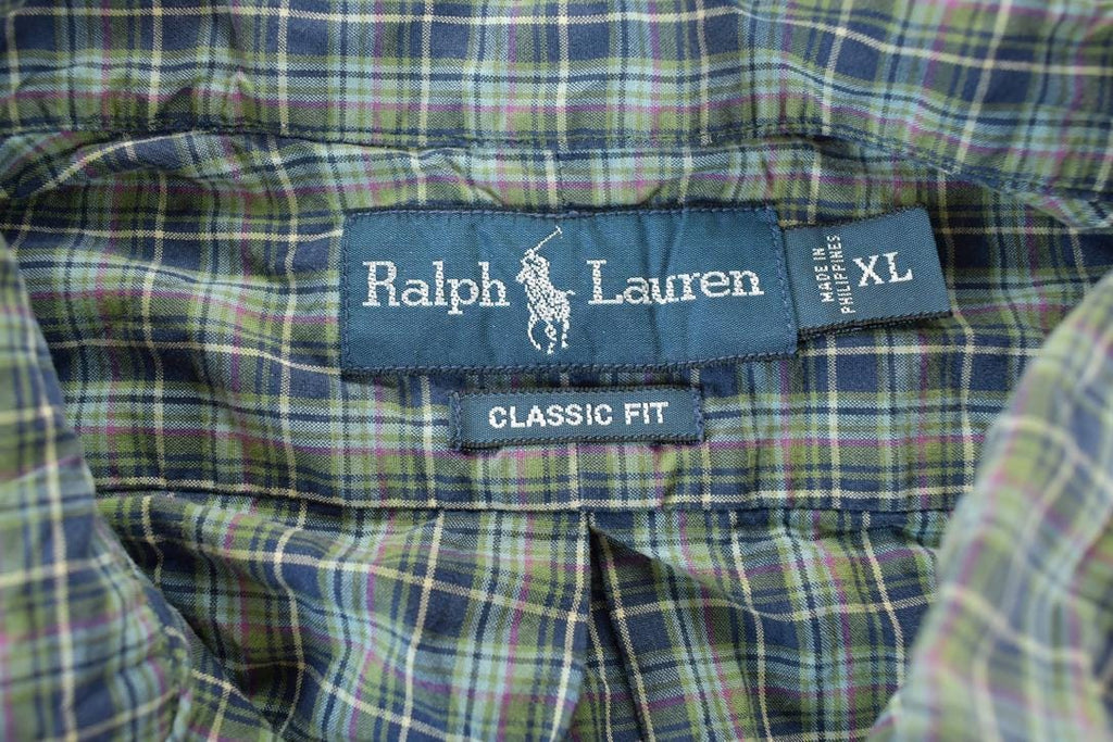 Vintage 1990s Ralph Lauren Plaid Button Up Shirt