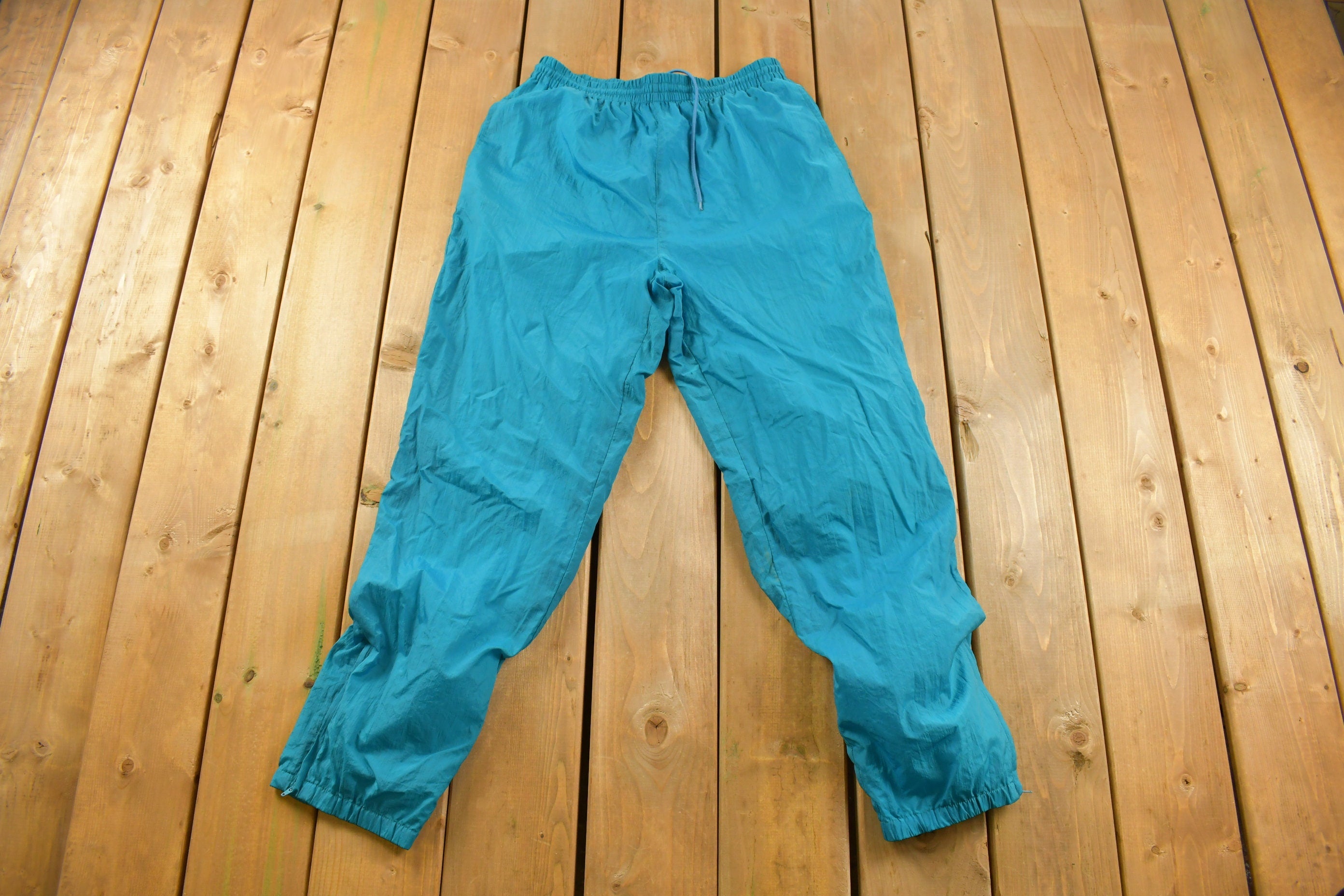 Vintage 1990s R&R Sport Blue Track Pants Size Women's 12
