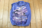 Vintage 1990s Dolphins Canadian Wildlife Fleece Outdoorsman Sweater