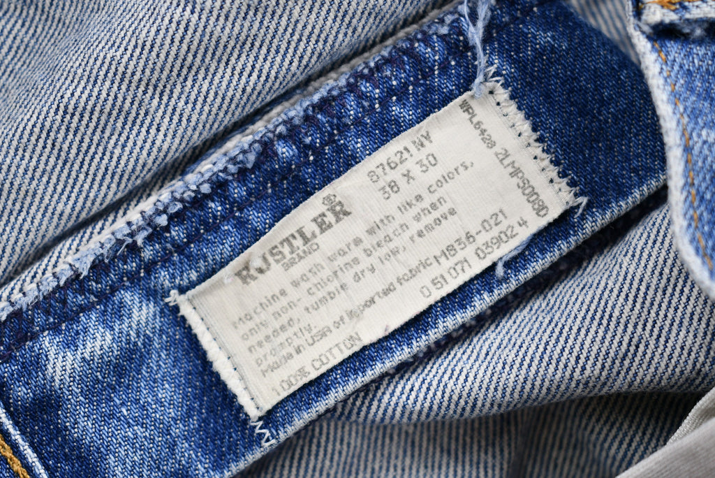 Vintage 1980s Rustler Light Wash Straight Leg Jeans