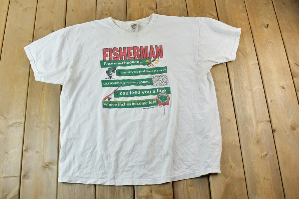 Vintage 1990s Fishing Souvenir T-Shirt